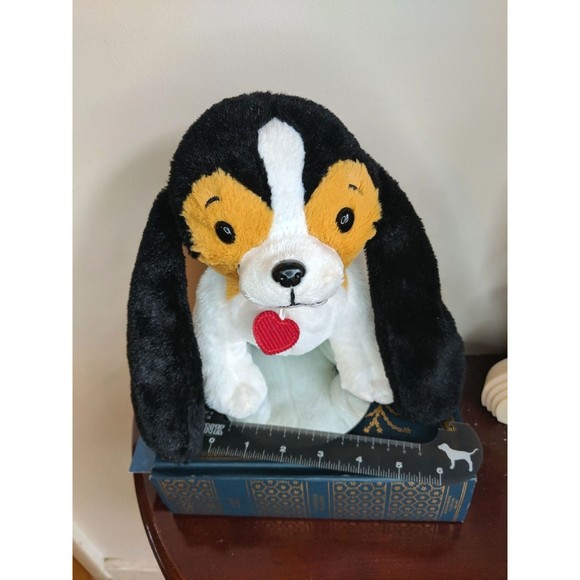 Hallmark Floppy Long ear basset hound beagle dog heart collar good cond - Picture 1 of 8